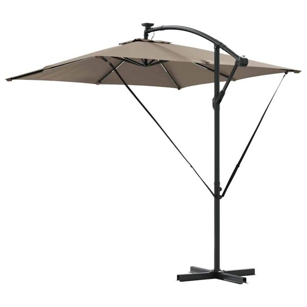 Sonnenschirm Taupe 249 x 249 x 250 cm Polyester und Aluminium