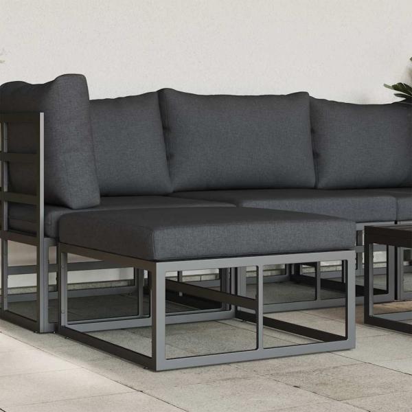 Gartenmöbel-Sets mit Kissen Schwarz und Anthrazit