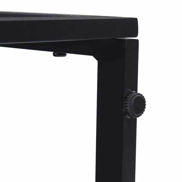 Gartenmöbel-Sets Schwarz Stahl