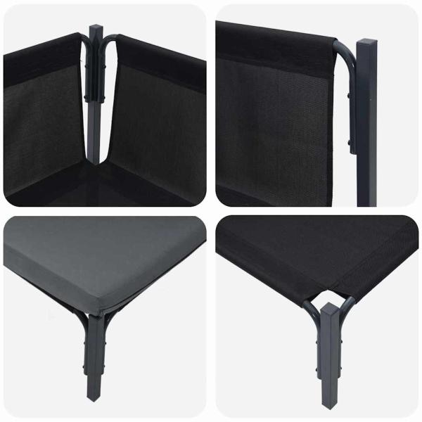 Gartenmöbel-Sets mit Kissen mit Kissen 2 pcs Anthrazit