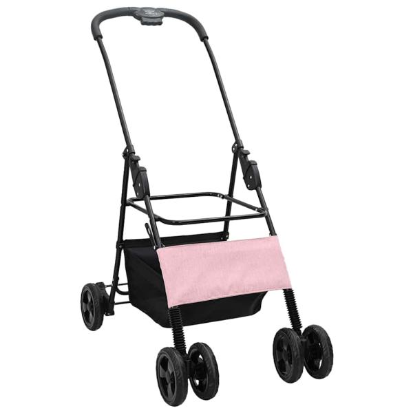 Faltbarer Haustierwagen Rosa 81 x 47 x 99 cm Oxford Stoff