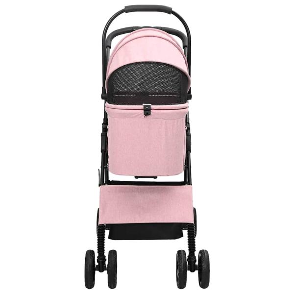 Faltbarer Haustierwagen Rosa 81 x 47 x 99 cm Oxford Stoff