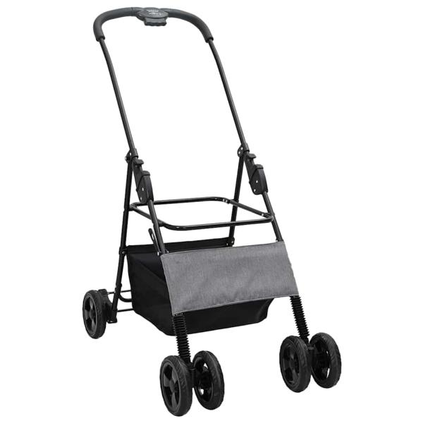 Faltbarer Haustierwagen Grau 81 x 47 x 99 cm Oxford Stoff