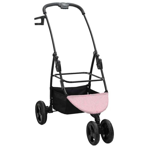 Faltbarer Haustierwagen Rosa 78 x 54 x 101 cm Oxford Stoff