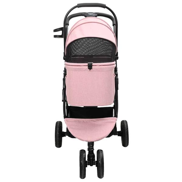 Faltbarer Haustierwagen Rosa 78 x 54 x 101 cm Oxford Stoff