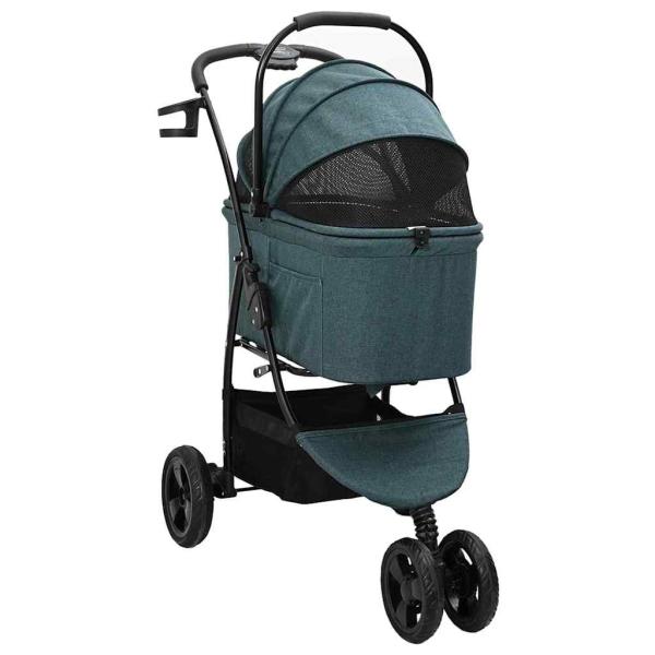 Faltbarer Haustierwagen Grün 78 x 54 x 101 cm Oxford Stoff
