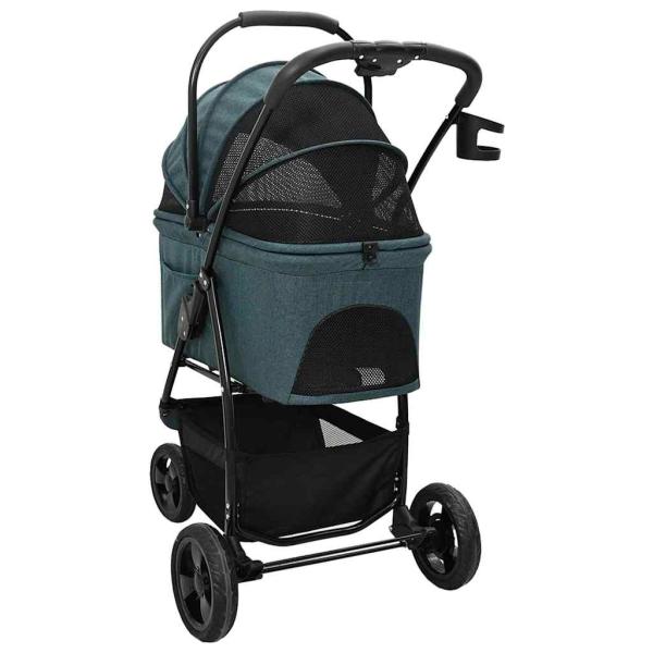Faltbarer Haustierwagen Grün 78 x 54 x 101 cm Oxford Stoff