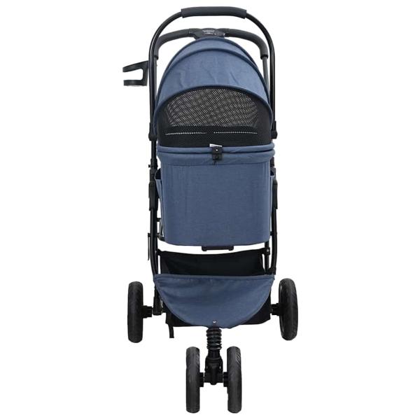 Faltbarer Haustierwagen Blau 78 x 54 x 101 cm Oxford Stoff
