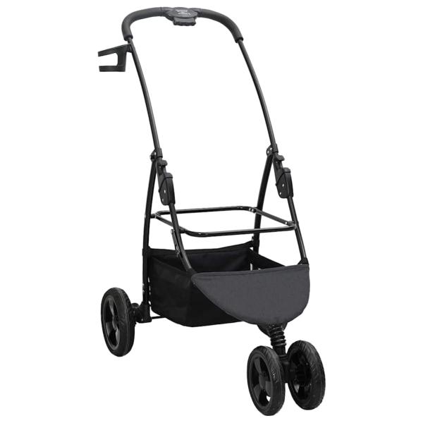 Faltbarer Haustierwagen Schwarz 78 x 54 x 101 cm Oxford Stoff