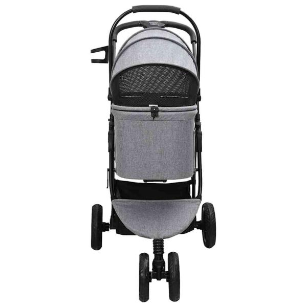 Faltbarer Haustierwagen Grau 78 x 54 x 101 cm Oxford Stoff