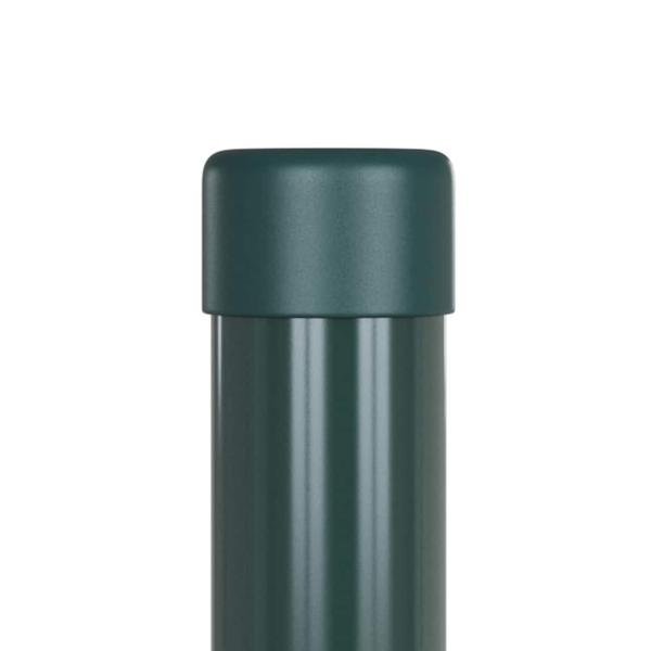 Zaunpfosten 12 pcs Grün 80 cm Pulverbeschichteter Stahl
