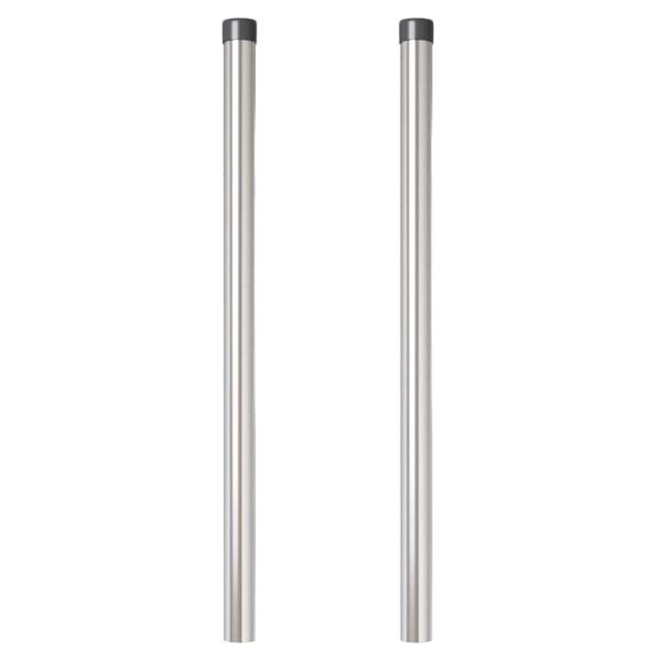 Zaunpfosten 2 pcs Silber 80 cm Galvanisierter Stahl