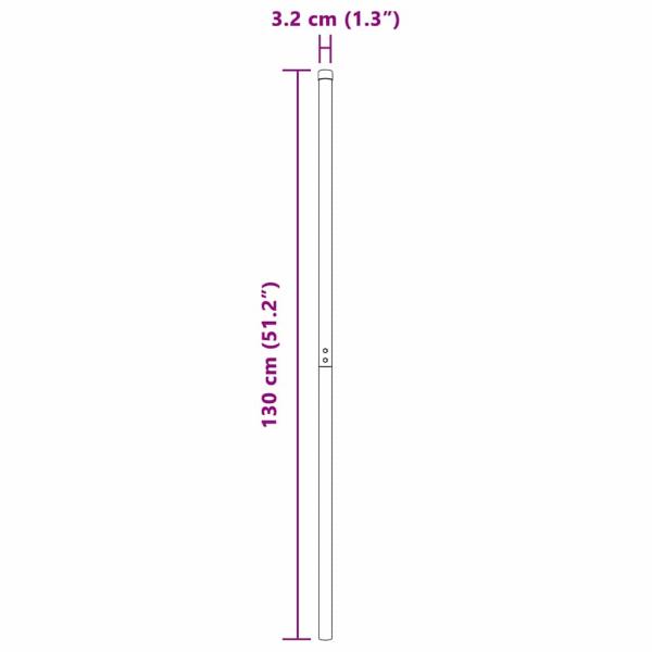 Zaunpfosten 12 pcs Silber 130 cm Galvanisierter Stahl