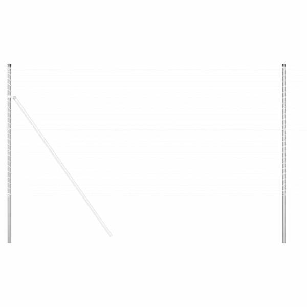 Zaunpfosten 12 pcs Silber 160 cm Galvanisierter Stahl