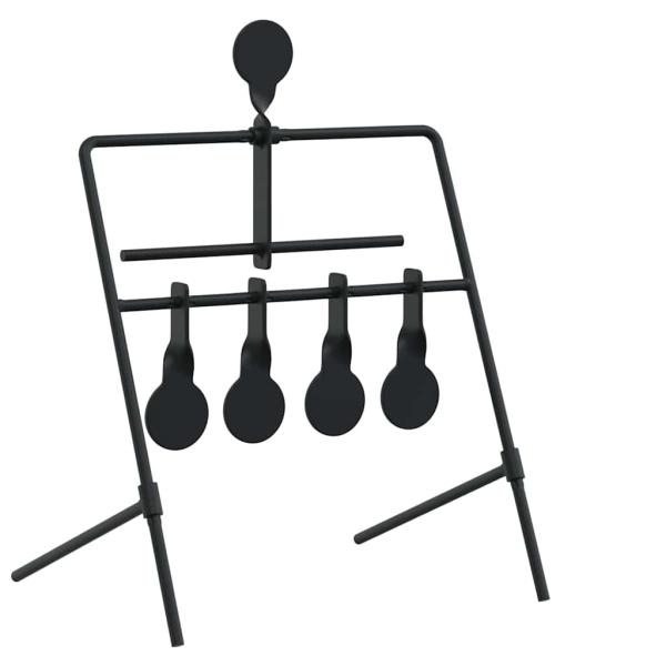 Schießziel Schwarz 40 x 34 x 53 cm Stahl