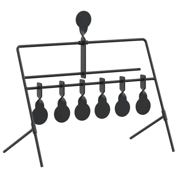 Schießziel Schwarz 40 x 34 x 53 cm Stahl