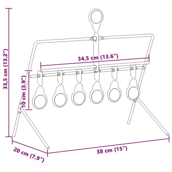 Schießziel Schwarz 40 x 34 x 53 cm Stahl