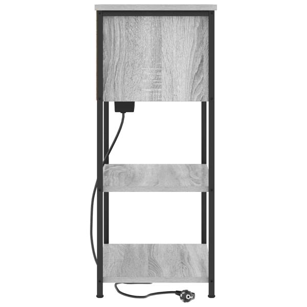 Nachttisch Grau Sonoma 55 x 31 x 76 cm Holzwerkstoff