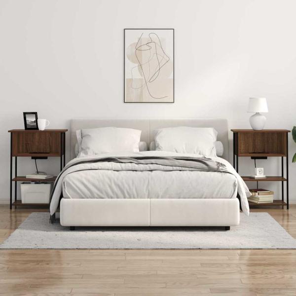 Nachttisch Braune Eiche 55 x 31 x 76 cm Holzwerkstoff