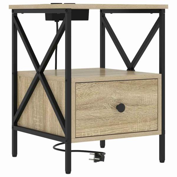 Nachttisch Sonoma Eiche 41,5 x 40,5 x 55 cm Holzwerkstoff