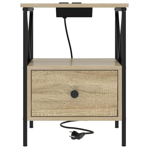 Nachttisch Sonoma Eiche 41,5 x 40,5 x 55 cm Holzwerkstoff