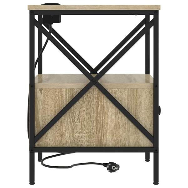 Nachttisch 2 pcs Sonoma Eiche 41,5 x 40,5 x 55 cm Holzwerkstoff