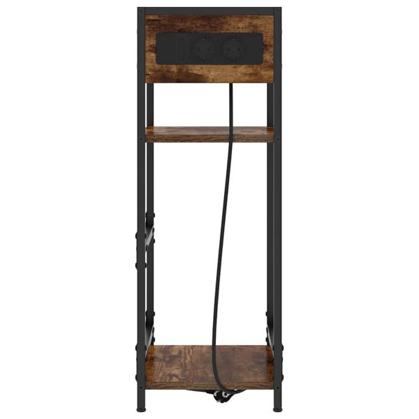 Nachttisch Räuchereiche 40 x 27 x 76 cm Holzwerkstoff