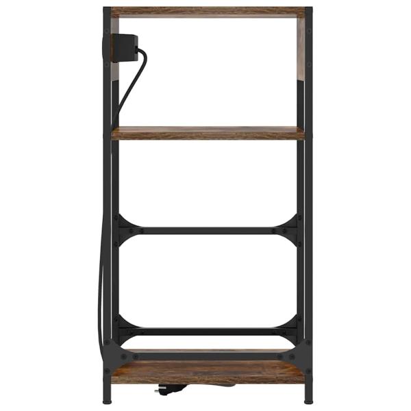 Nachttisch Räuchereiche 40 x 27 x 76 cm Holzwerkstoff