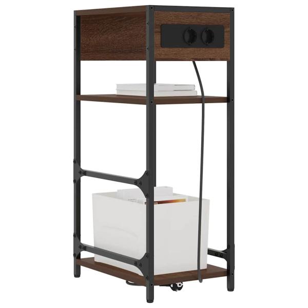 Nachttisch Braune Eiche 40 x 27 x 76 cm Holzwerkstoff