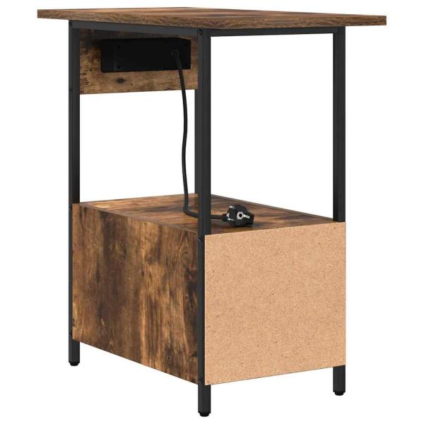 Nachttisch Räuchereiche 60 x 30 x 61 cm Holzwerkstoff