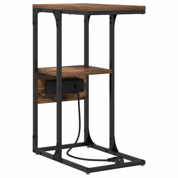 Nachttisch Räuchereiche 41,5 x 26 x 60,5 cm Holzwerkstoff