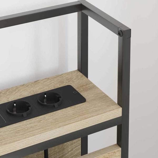 Stauraum-Kopfteil mit Kopfteil mit Speicher Sonoma Eiche 80 cm Holzwerkstoff