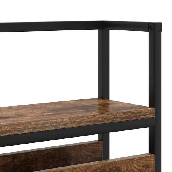 Stauraum-Kopfteil mit Kopfteil mit Speicher Räuchereiche 80 cm Holzwerkstoff