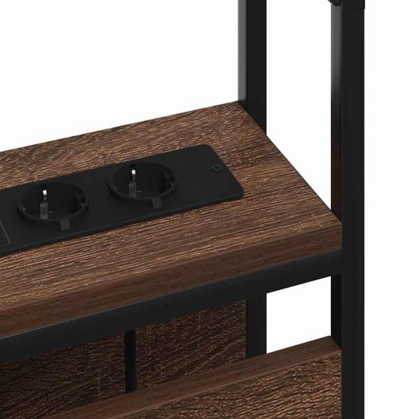 Stauraum-Kopfteil mit Kopfteil mit Speicher Braune Eiche 80 cm Holzwerkstoff