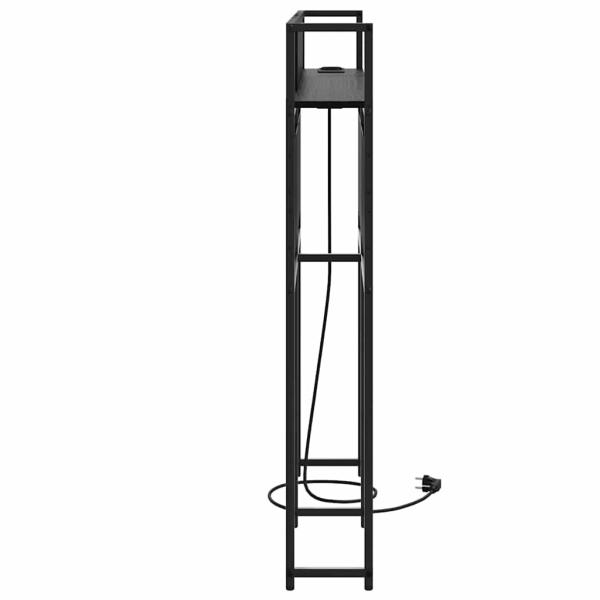 Stauraum-Kopfteil Schwarze Eiche 135 cm Holzwerkstoff