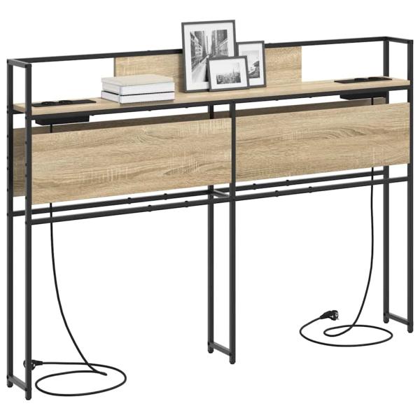 Stauraum-Kopfteil Sonoma Eiche 135 cm Holzwerkstoff