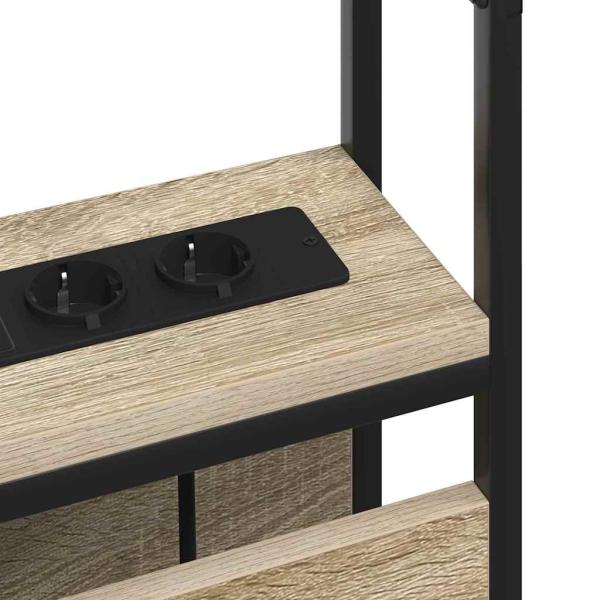 Stauraum-Kopfteil Sonoma Eiche 135 cm Holzwerkstoff