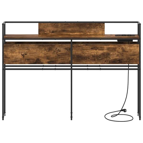 Stauraum-Kopfteil Räuchereiche 135 cm Holzwerkstoff