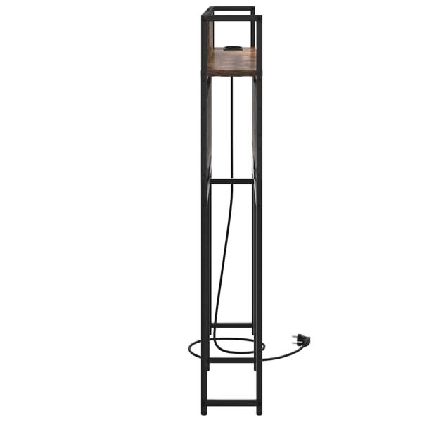 Stauraum-Kopfteil Räuchereiche 135 cm Holzwerkstoff