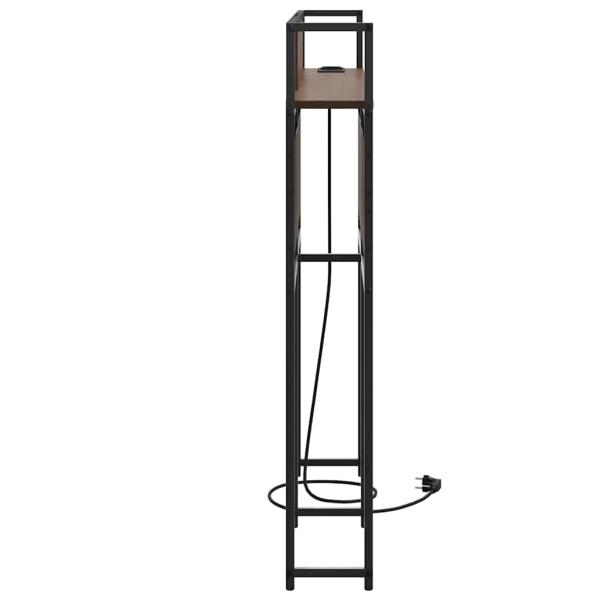 Stauraum-Kopfteil Braune Eiche 135 cm Holzwerkstoff