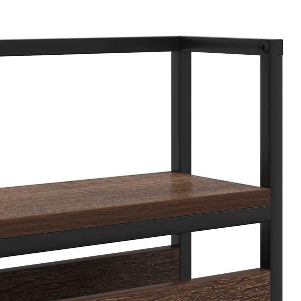 Stauraum-Kopfteil Braune Eiche 135 cm Holzwerkstoff