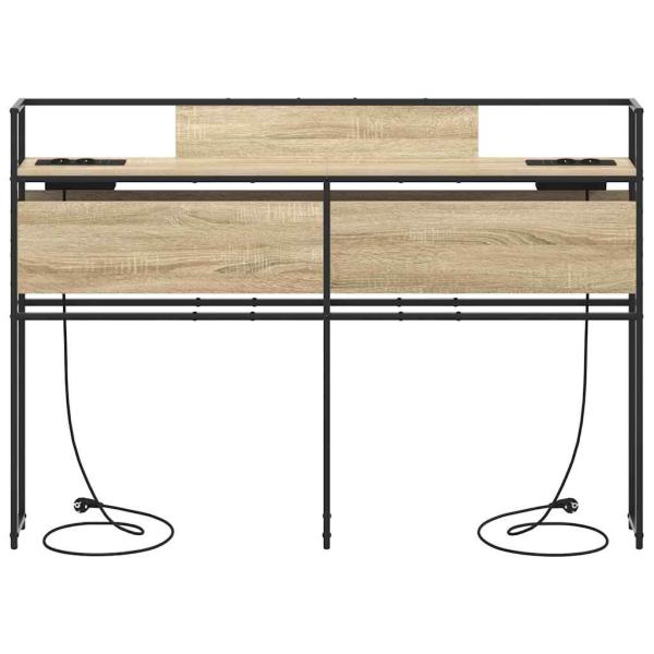 Stauraum-Kopfteil Sonoma Eiche 140 cm Holzwerkstoff