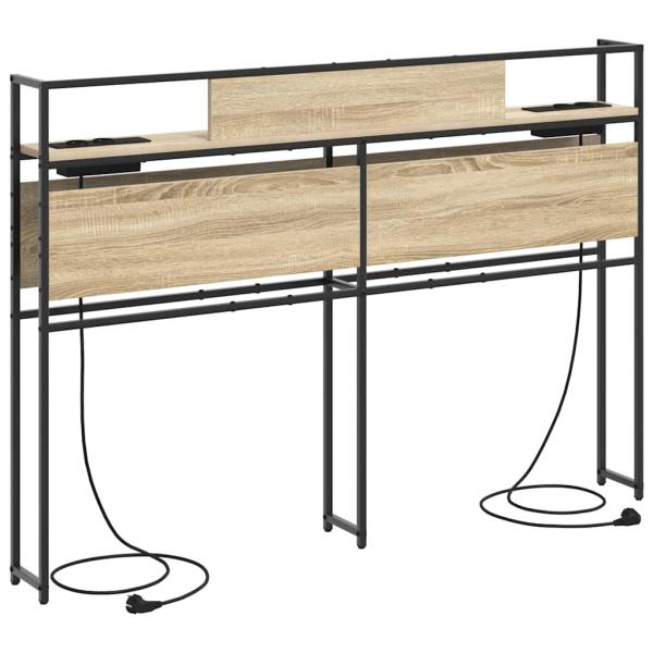 Stauraum-Kopfteil Sonoma Eiche 140 cm Holzwerkstoff