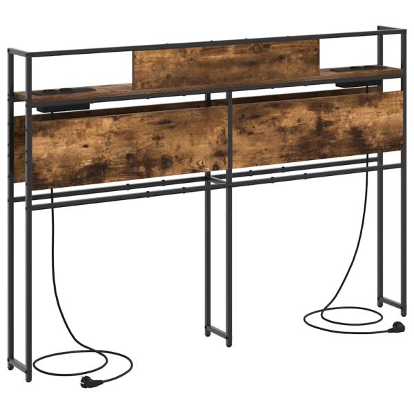 Stauraum-Kopfteil Räuchereiche 150 cm Holzwerkstoff