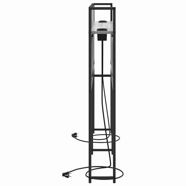 Stauraum-Kopfteil mit Kopfteil mit Speicher Grau Sonoma 150 cm Holzwerkstoff