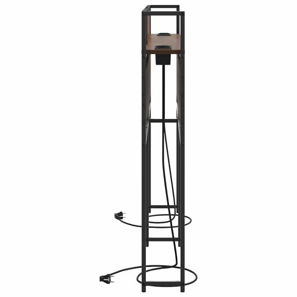 Stauraum-Kopfteil Braune Eiche 150 cm Holzwerkstoff