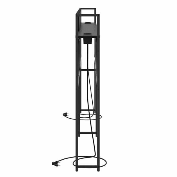 Stauraum-Kopfteil Schwarze Eiche 180 cm Holzwerkstoff