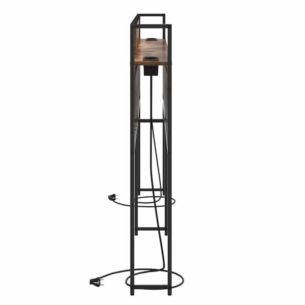 Stauraum-Kopfteil Räuchereiche 180 cm Holzwerkstoff