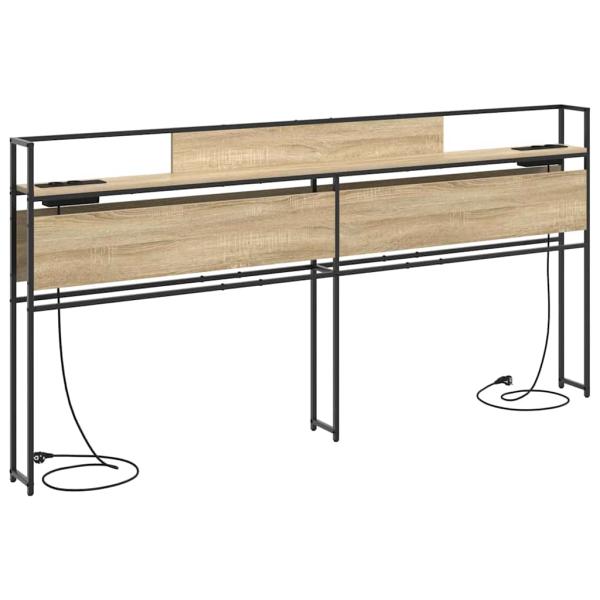 Stauraum-Kopfteil Sonoma Eiche 200 cm Holzwerkstoff