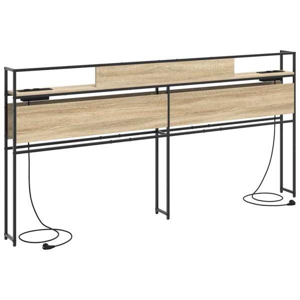 Stauraum-Kopfteil Sonoma Eiche 200 cm Holzwerkstoff